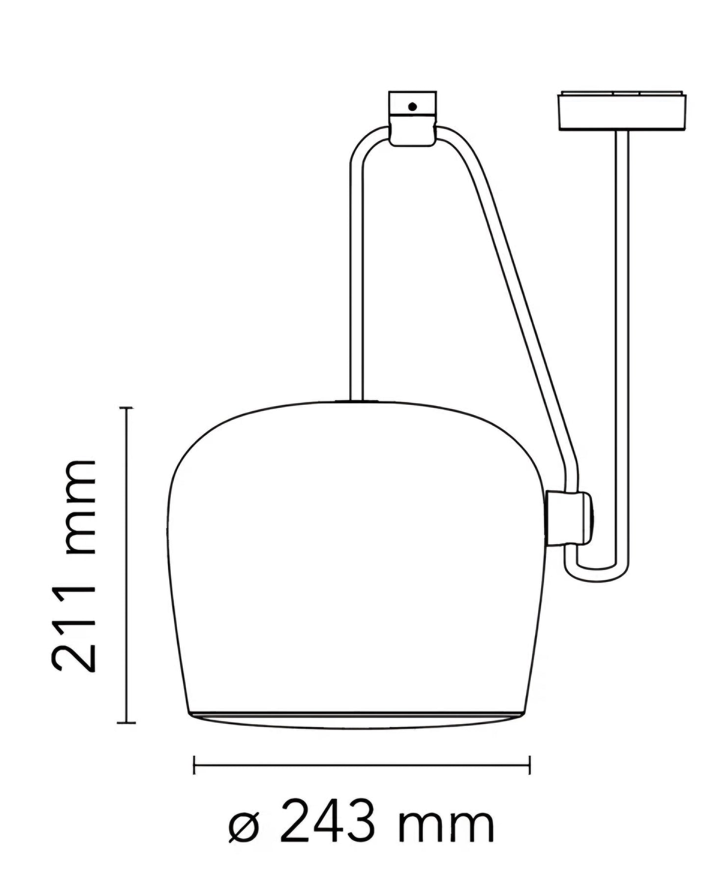 Oliver pendant - White