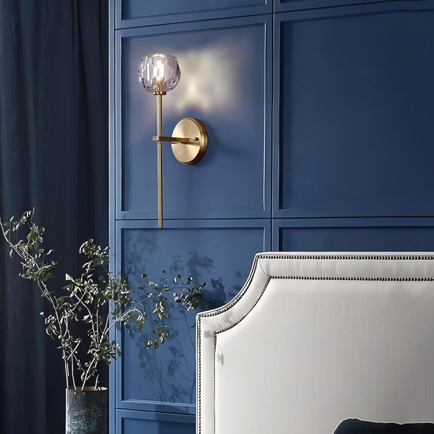 Crystal Top Wall Lamp
