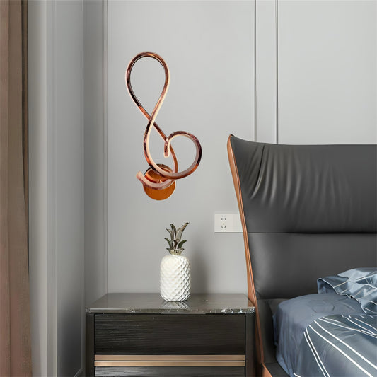 Swirl wall lamp