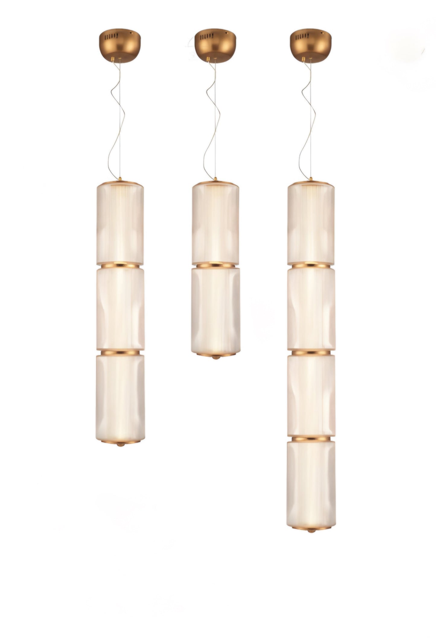 Glided Lumiere Pendant - Small ( 2 Glass )