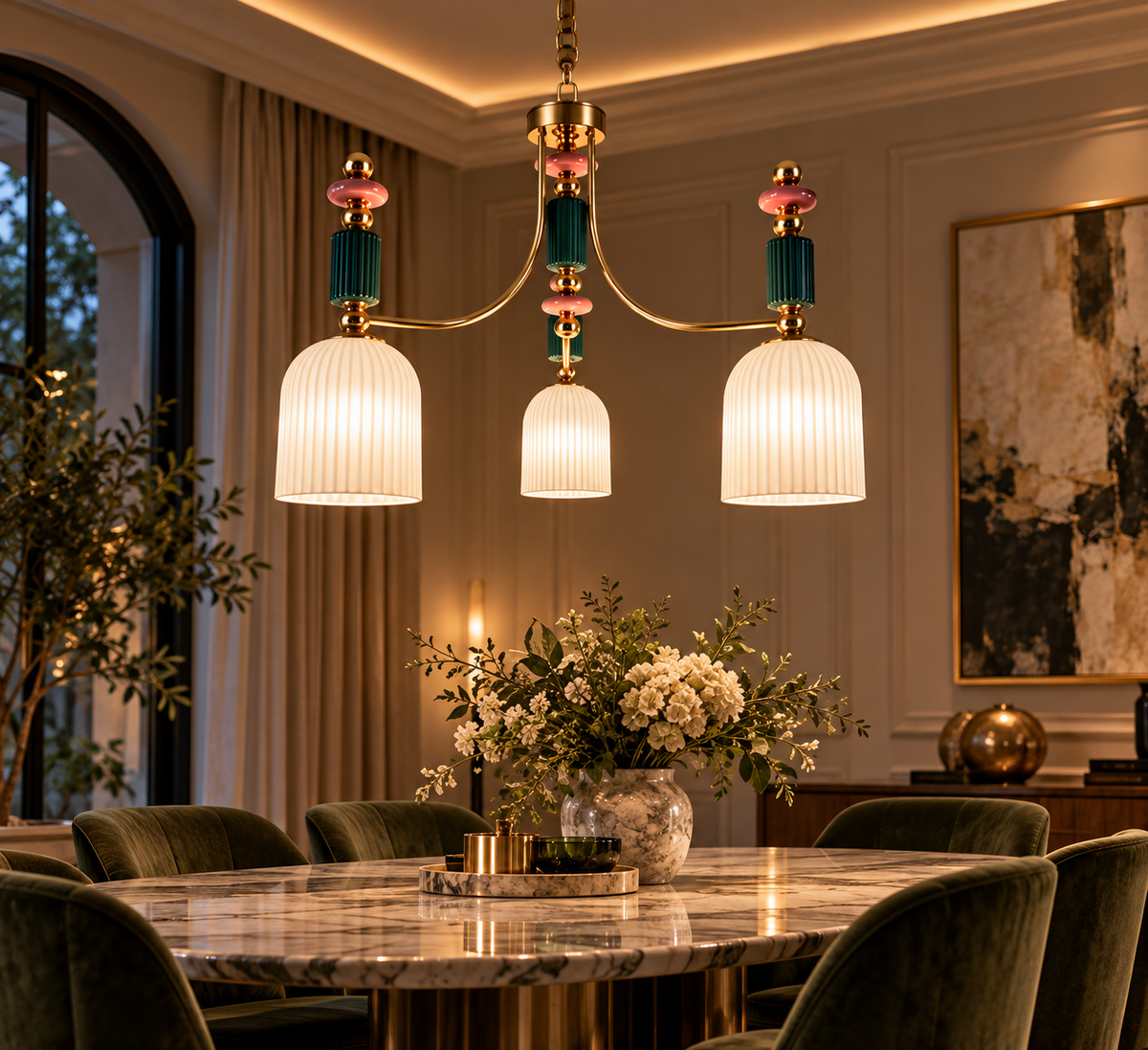 All That Matters ( Glass & Ceramic ) Chandelier