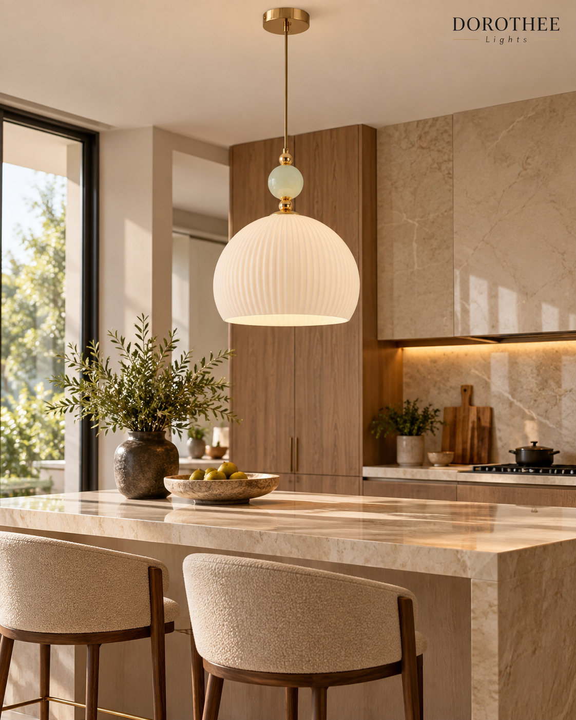 Amanora ( Glass & Ceramic ) Pendant Lamp