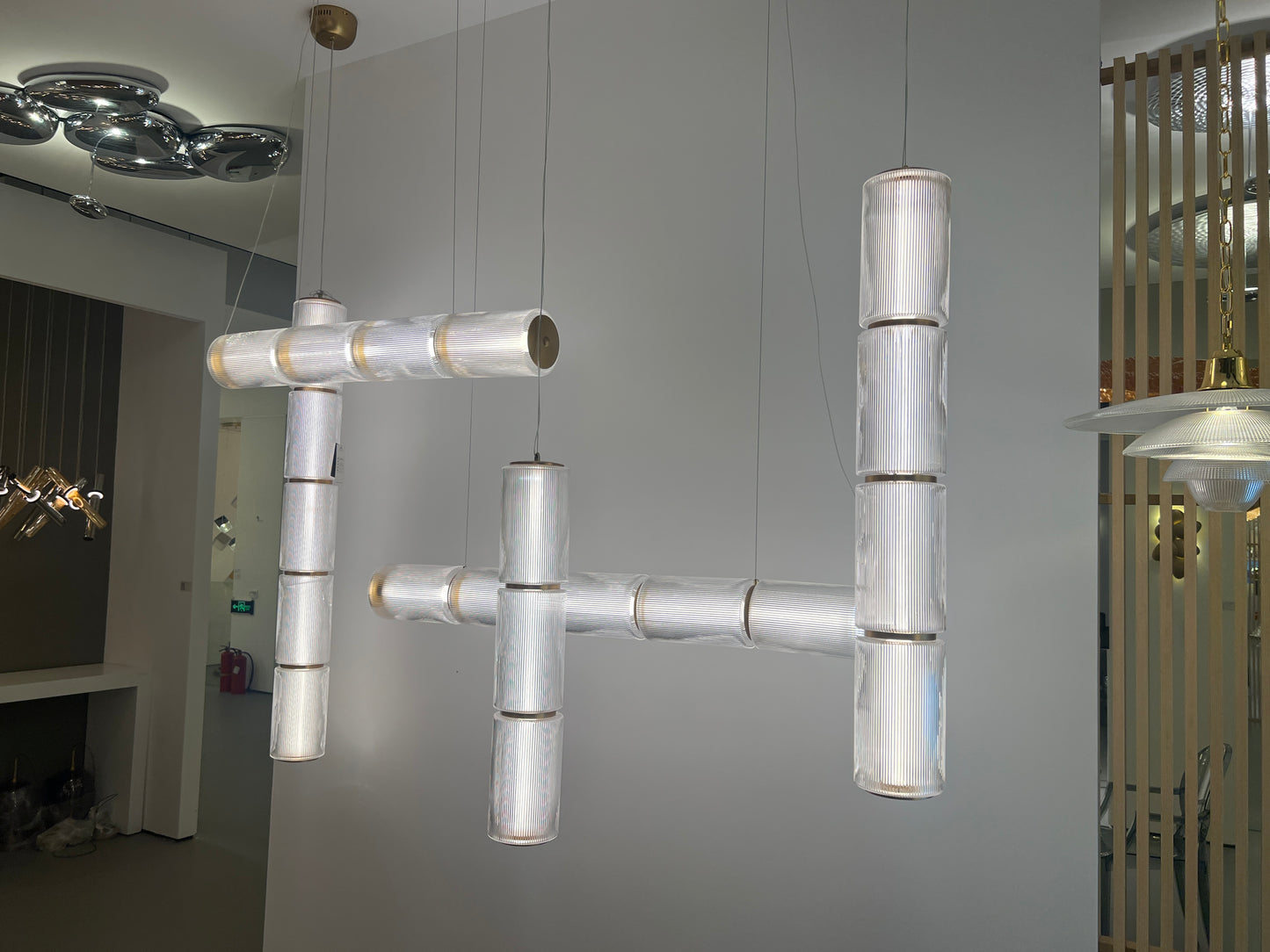 Glided Lumiere Pendant - Horizontal ( 5 Glass )