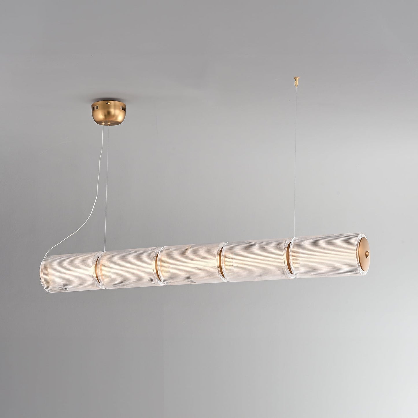 Glided Lumiere Pendant - Horizontal ( 5 Glass )