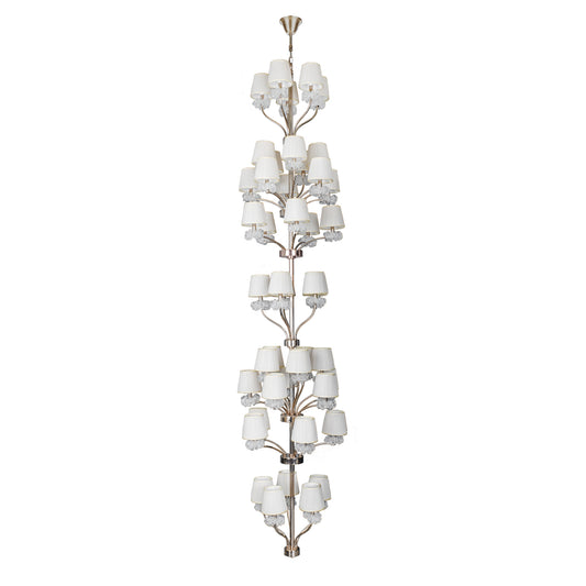 Roseate double height chandelier